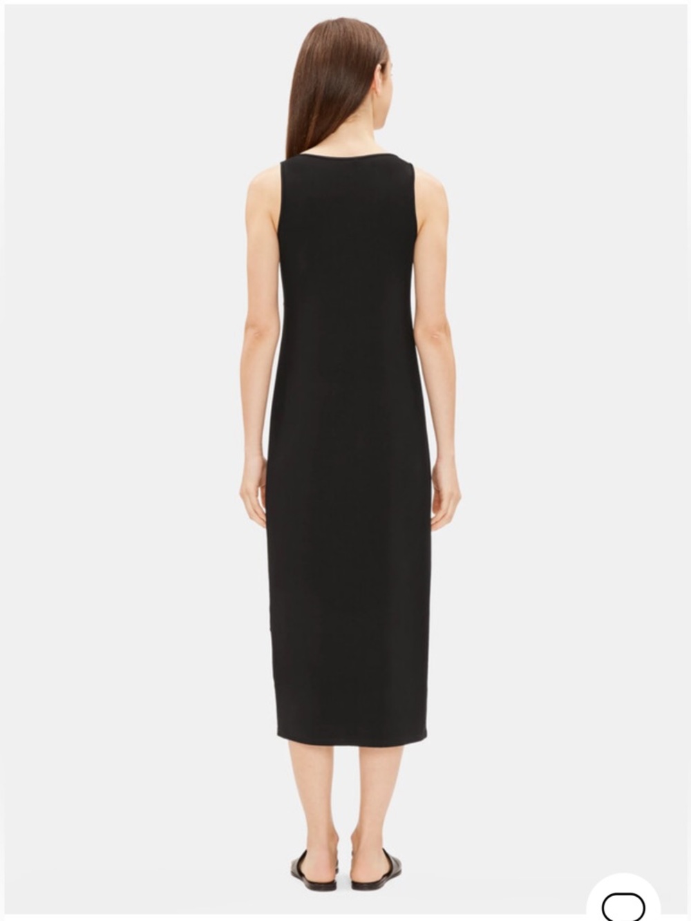 Eileen fisher jersey tank dress scoop neck full length medium nwt viscose - Picture 2 of 15